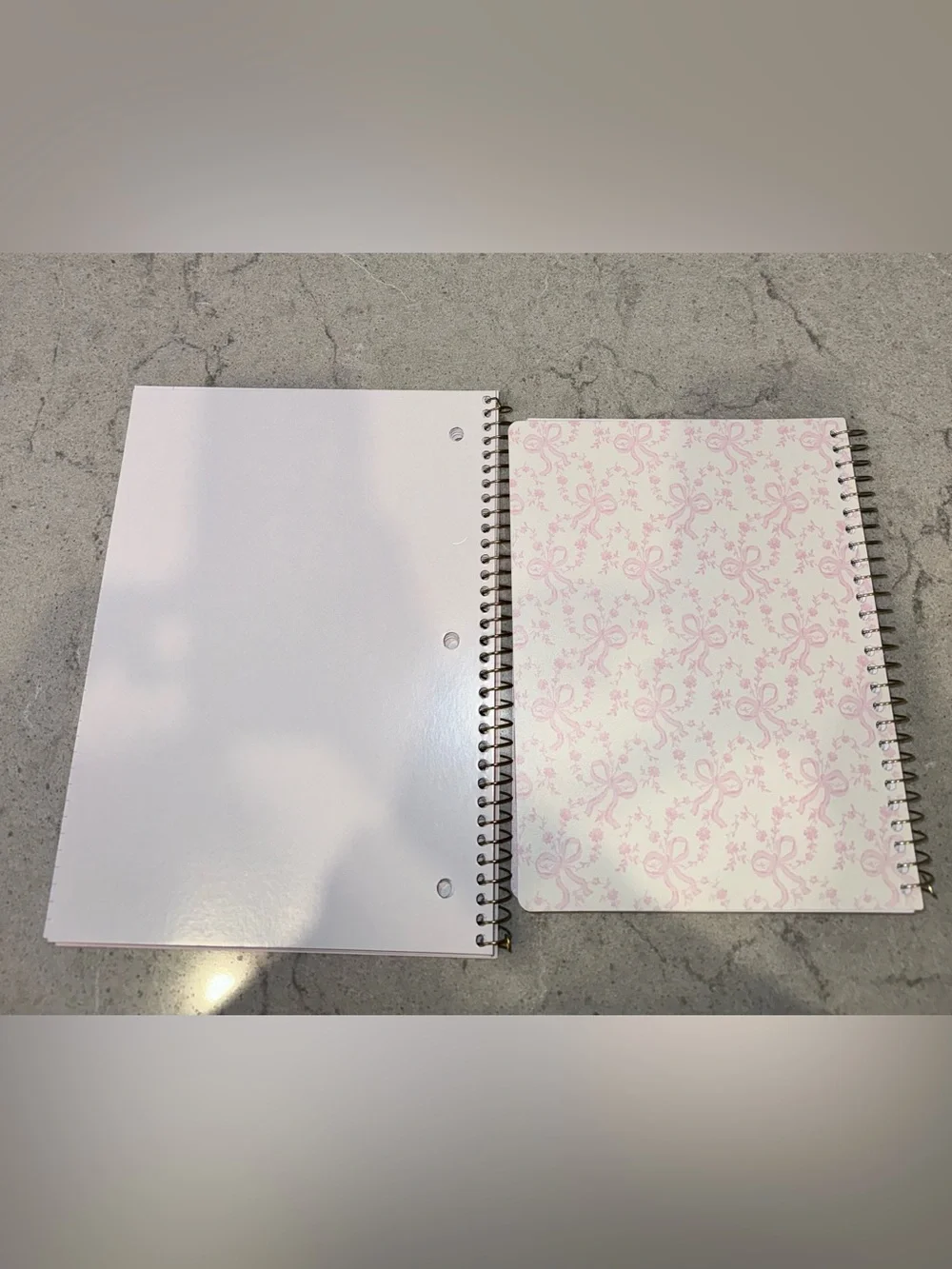 LoveShackFancy x Yoobi Pink Bow Spiral Notebook